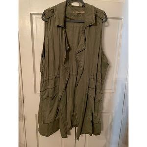 MAX Jeans Drawstring Tie Waist Cargo Pockets